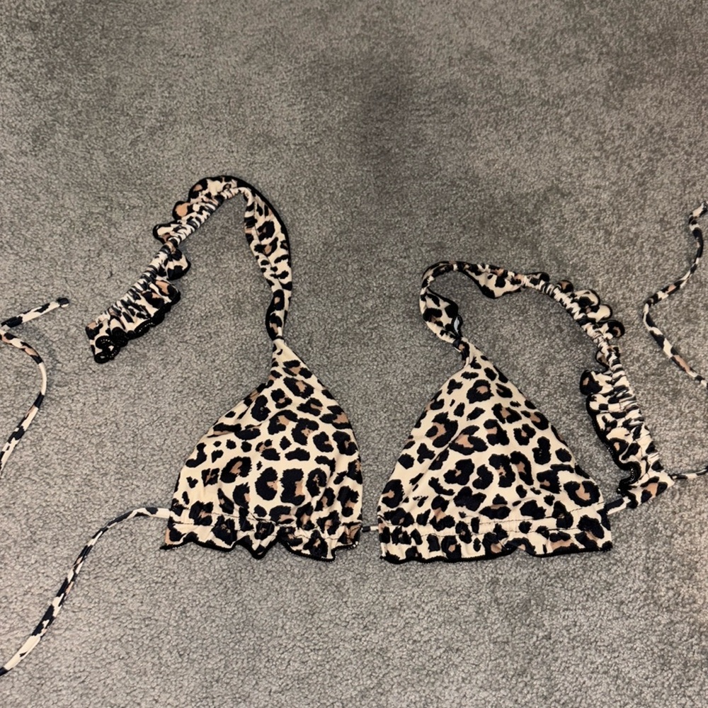 Cheetah bathing suit top
